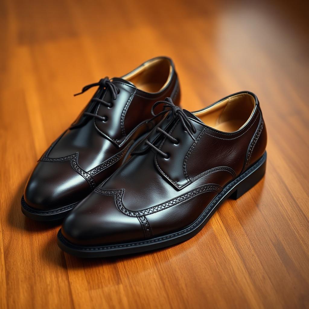 Leather Oxford Shoes — Men's